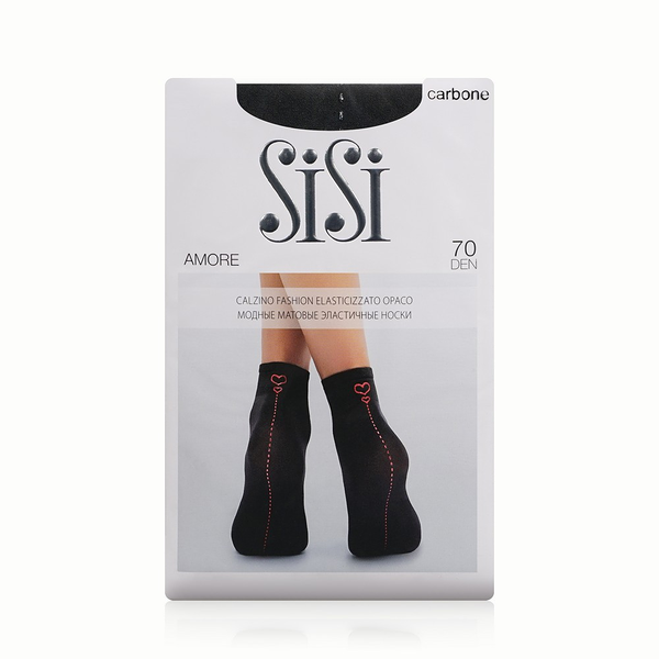 Женские матовые носки Sisi Amore 70den Carbone