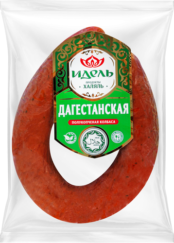 

Колбаса полукопченая ИДЕЛЬ Дагестанская Халяль, категория В, весовая