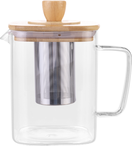 

Чайник заварочный HOMECLUB Albero, стекло, нержавеющая сталь, 800мл, Арт. KT-FP1