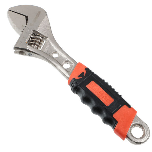 Ермак ключ разводной 150мм с обрезиненной ручкой