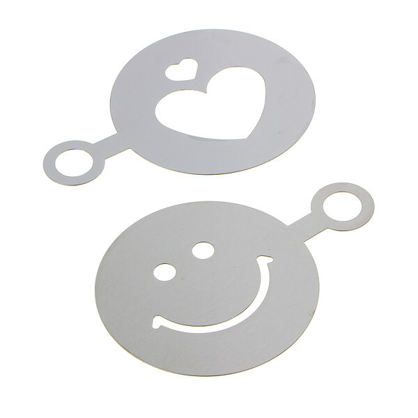 Vetta набор декораторов для кофе, 2 шт, 12х8,5см, нерж.сталь