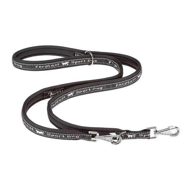 Ferplast поводок-перестежка нейлоновый Sport Dog 15 мм х 200 см, Черный