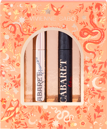 Подарочный набор женский Vivienne Sabo (тушь для ресниц Cabaret premiere тон 01, тушь для ресниц Cabaret latex влагостойкая тон 01) 18 мл