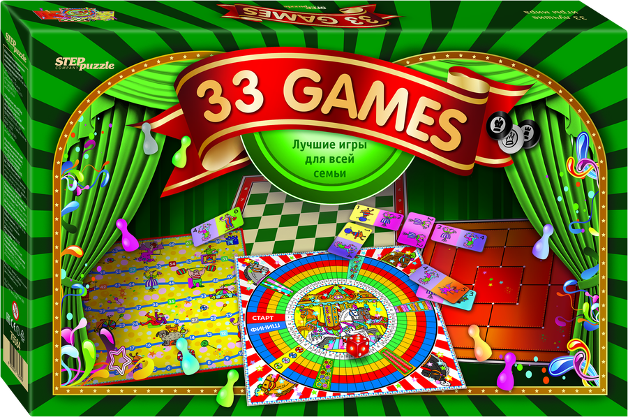 

Игра настольная STEP PUZZLE 33 лучшие игры мира Арт. 76584