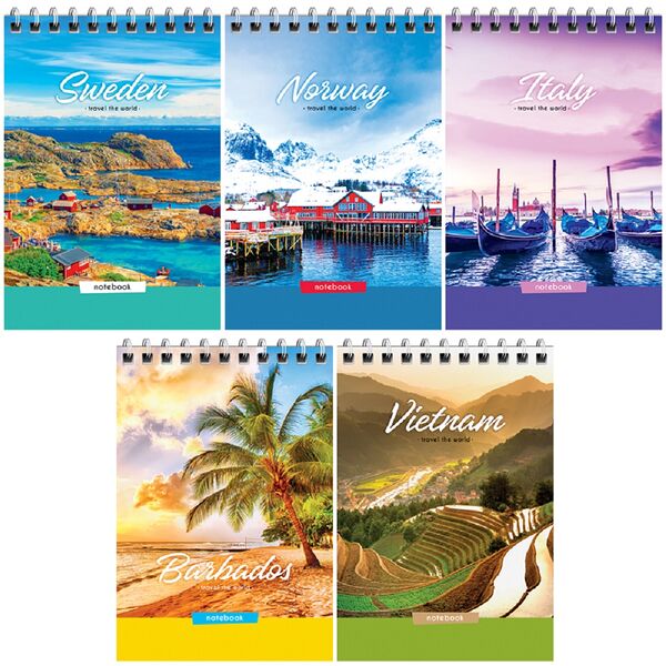 Блокнот А6 60л на гребне 