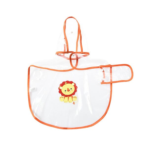 Дождевик для собак FOXIE Rain L (длина спины 40см) прозрачный оранжевый