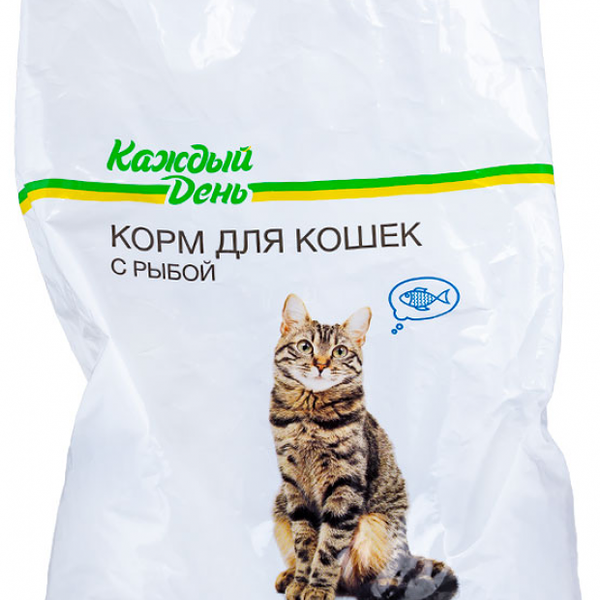 Корм сухой для кошек Каждый день с рыбой