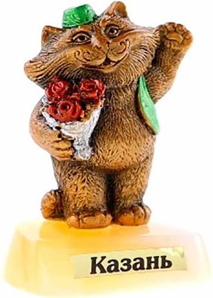 Фигурка Кот с цветами МакПейпер артикул 11-279