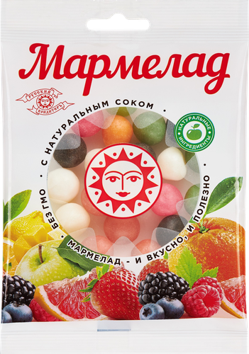 

Драже мармеладное РУССКИЙ КОНДИТЕРЪ Мармеладная жемчужина с фруктовым ароматом, микс, 100г