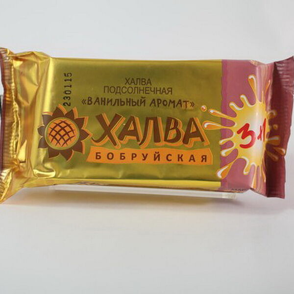Халва подсолнечная Ванильный аромат 240г Красный Пищевик