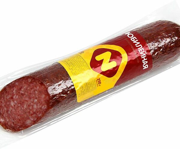 Колбаса сырокопчёная Останкино Юбилейная срез, 250г