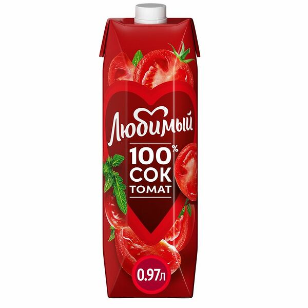 Сок Любимый томатный с мякотью