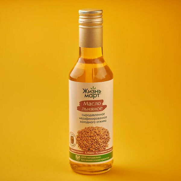 Масло льняное сыродавленное 250мл