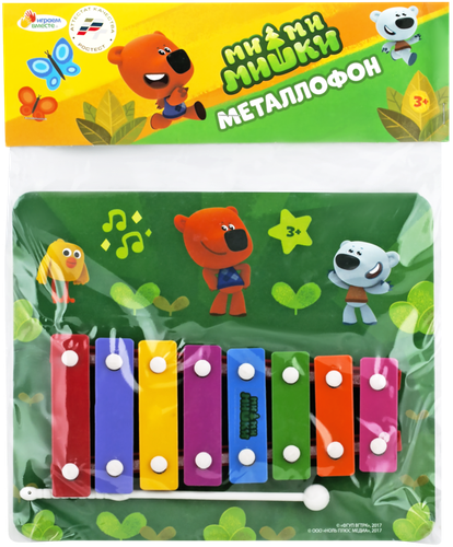

Игрушка музыкальная ИГРАЕМ ВМЕСТЕ Металлофон, в ассортименте