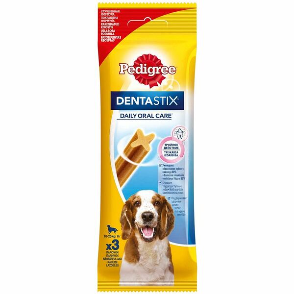 Лакомство Pedigree Dentastix Косточки для ухода за зубами для собак