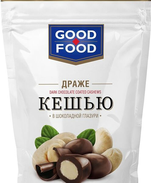 Драже Good-Food Кешью в шоколадной глазури 150г