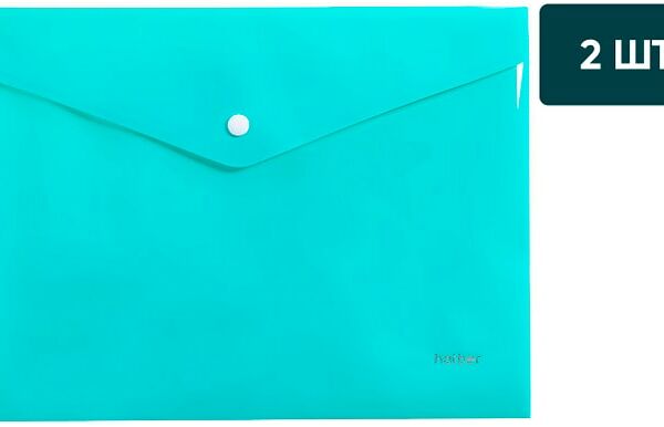 Папка-конверт Hatber Premium Pastel мята А4