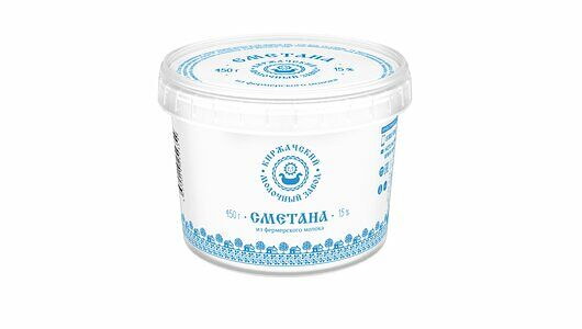 Сметана из фемерского молока Киржачский молочный завод 15%