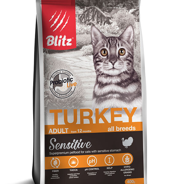 Blitz Adult Cats для взрослых кошек Индейка