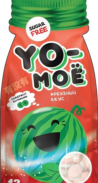 Леденцы Yo-Мое Освежающие арбуз 12г