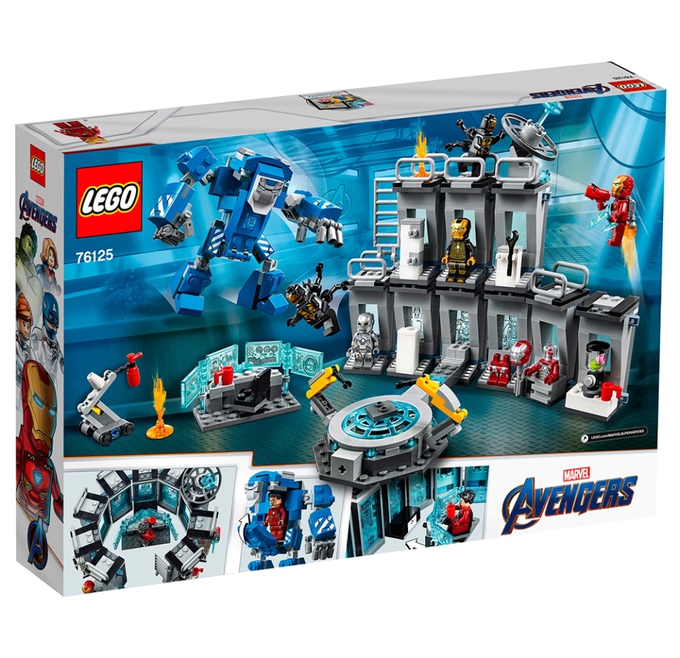 

Конструктор Lego Marvel «Лаборатория Железного человека» 7+ 524 детали, Дания