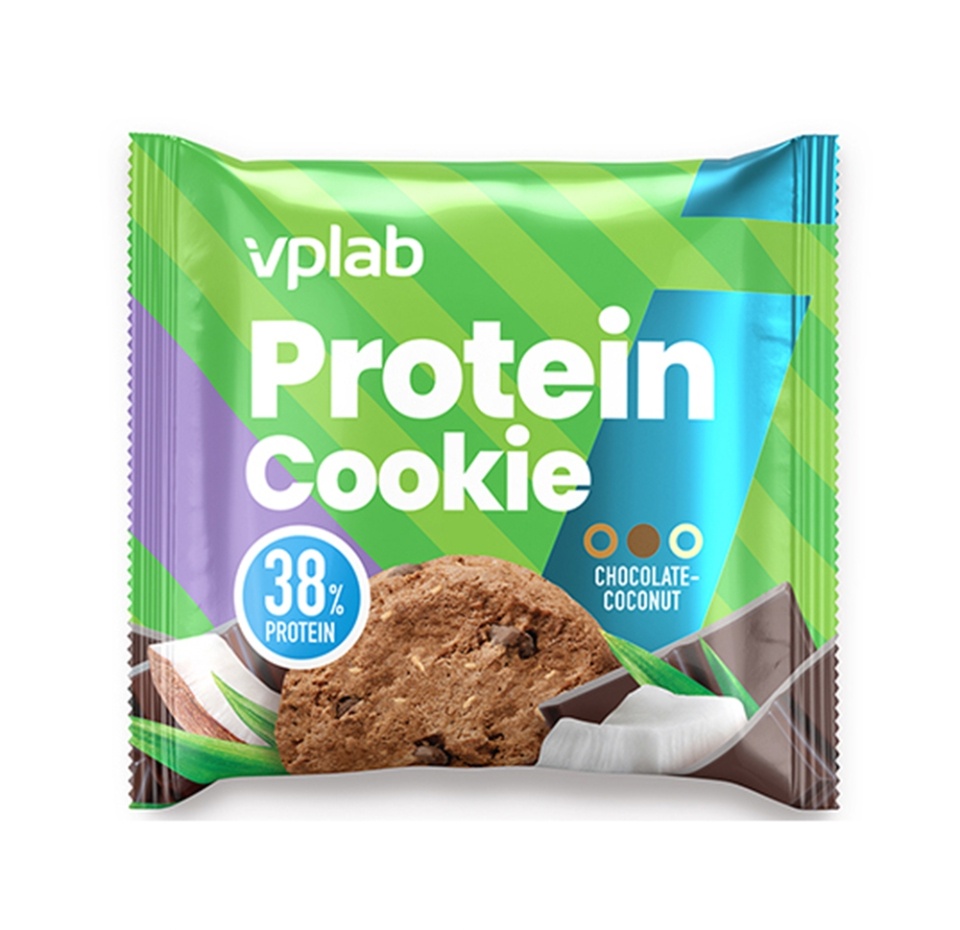 

Печенье протеиновое с коллагеном VPLab Protein Cookie Шоколад-Кокос 40 г