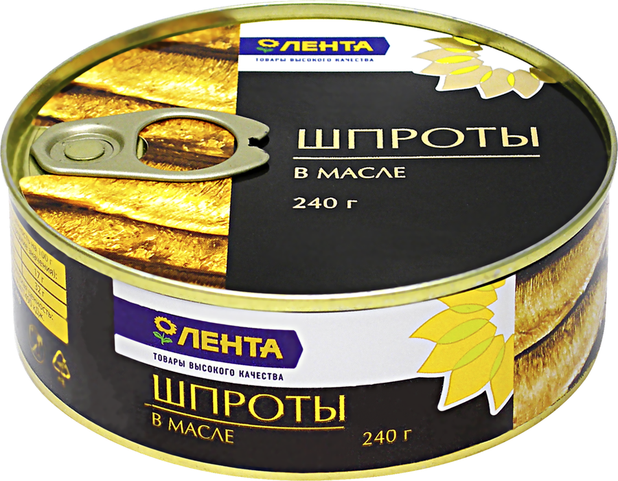 

Шпроты Лента в масле 240 г