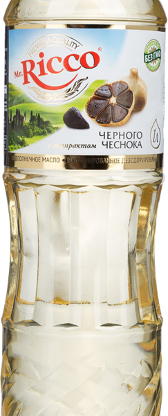 Масло подсолнечное Mr.Ricco с экстрактом черного чеснока