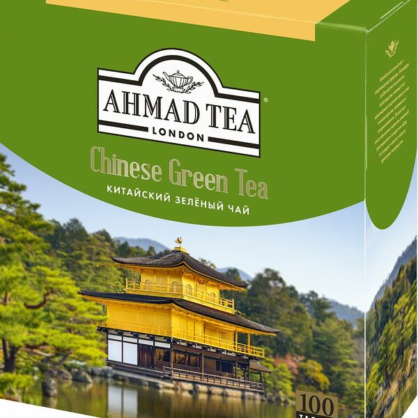 Чай зеленый Ahmad Tea Chinese Green Tea в пакетиках, 100 шт. 180г