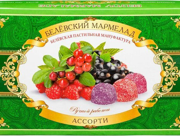 Мармелад Белевская пастильная мануфактура Белевский Ассорти 260г