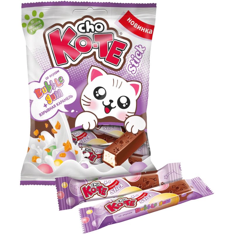 

Конфеты Cho ko-te Bubble Gum взрывная карамель 250 г
