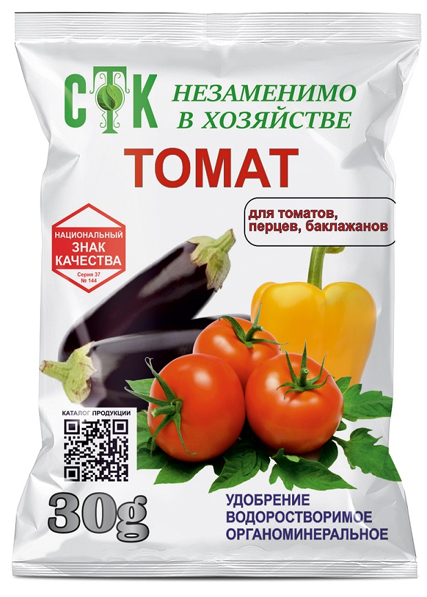 

Удобрение водорастворимое Томат, 30г