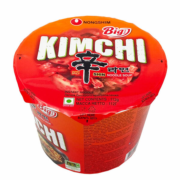 Лапша быстрого приготовления Кимчи, Nongshim, 112 г