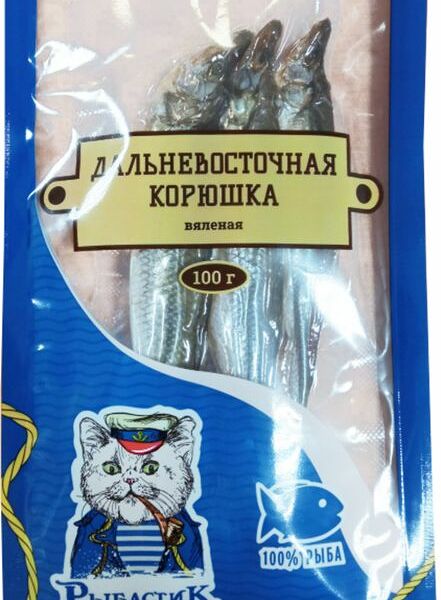 Корюшка Рыбастик вяленая дальневосточная 100г