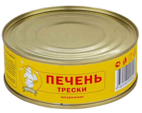 

Печень трески натуральная, 230г/250г