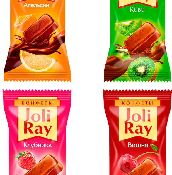 Конфеты Сибирская белочка joli ray микс глазированные, вес 