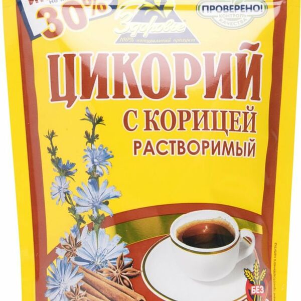 Цикорий растворимый Здоровье порошкообразный с корицей