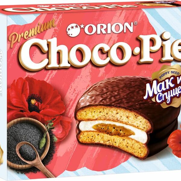 Бисквит Choco Pie мак и сгущёнка