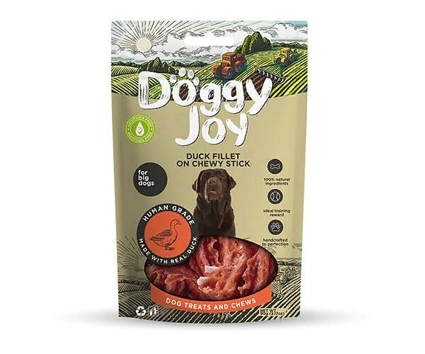 Лакомство для собак DOGGY JOY 50843 для крупных пород Филе утки на жевательной палочке 90г