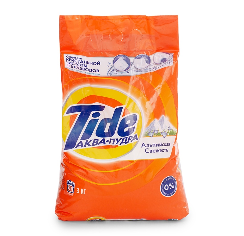 

Порошок стиральный Tide Альпийская свежесть автомат 3 кг