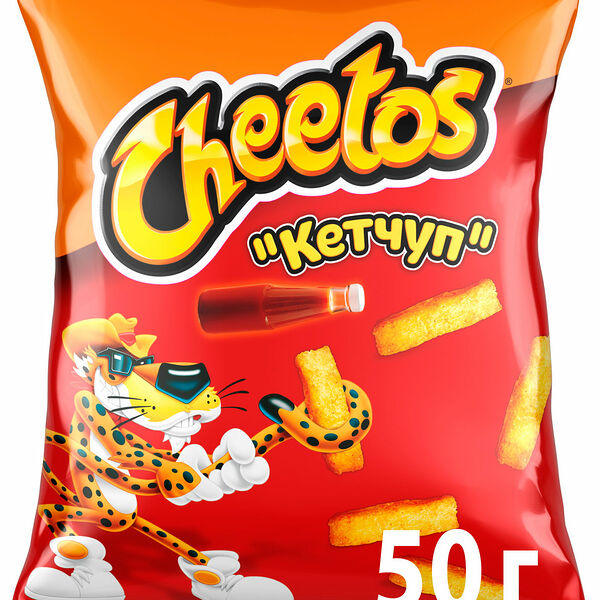Кукурузные палочки Cheetos кетчуп-сыр