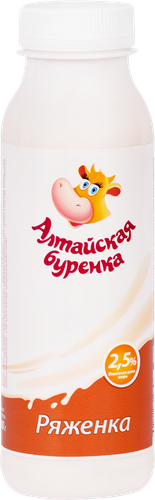 

Ряженка Алтайская Буренка 2.5% 300 мл