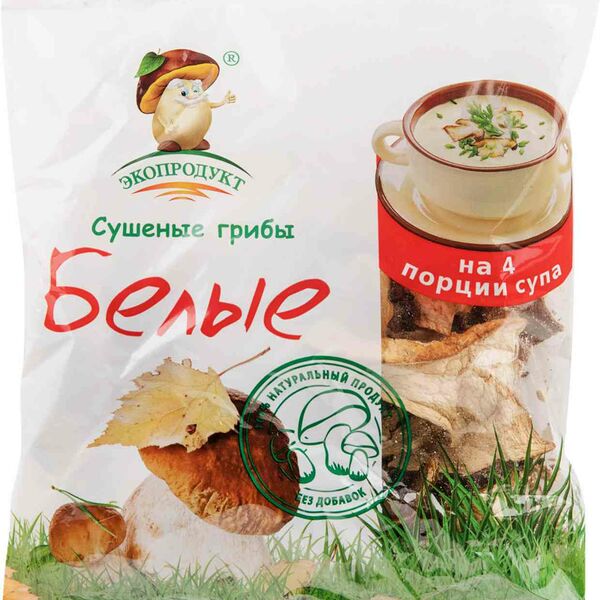 Грибы белые сушёные Экопродукт