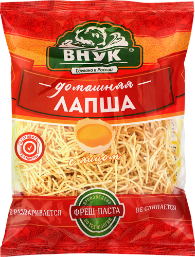 

Лапша Внук Домашняя яичная группа А 250 г