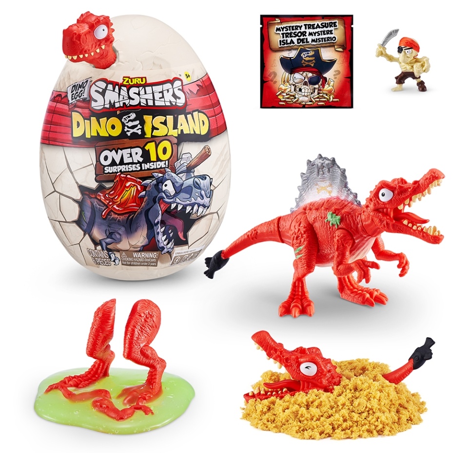 

Игровой набор Zuru Smashers Dino Island сюрприз в яйце, малое яйцо свет. эффекты 10 сюрпризов, Китай