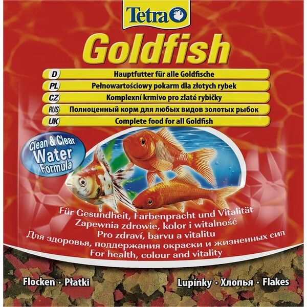 Корм Tetra Goldfish Colour для улучшения окраса золотых рыбок хлопья 12 г