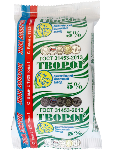 Дмитровский молочный завод Творог 5%