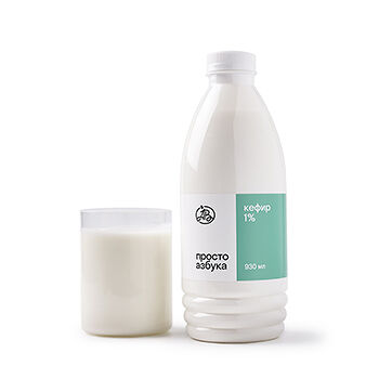 Кефир «Просто Азбука» мдж 1% 930мл, Россия