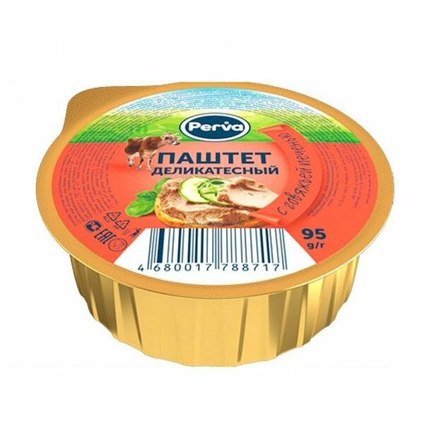 Паштет Perva Деликатесный с говяжьей печенью