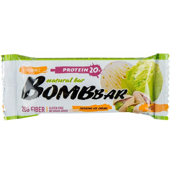 BomBBar протеиновый батончик - 60 грамм - фисташковый пломбир